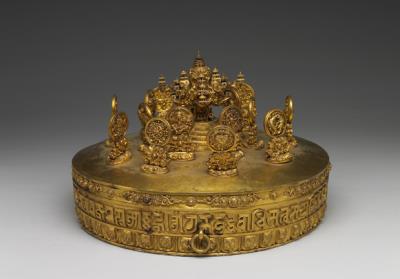 图片[2]-Gilt Mandala, made by Qing court, 18th-19th century, Qing dynasty-China Archive